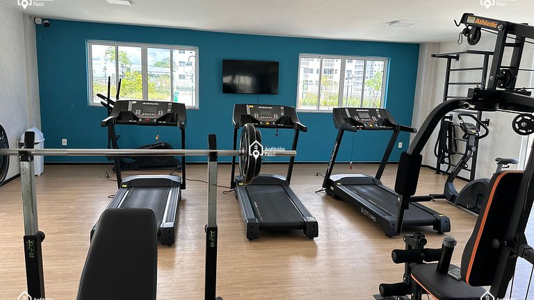 Apto. 2 Quartos c/ Vista Rio Negro - Ponta Negra